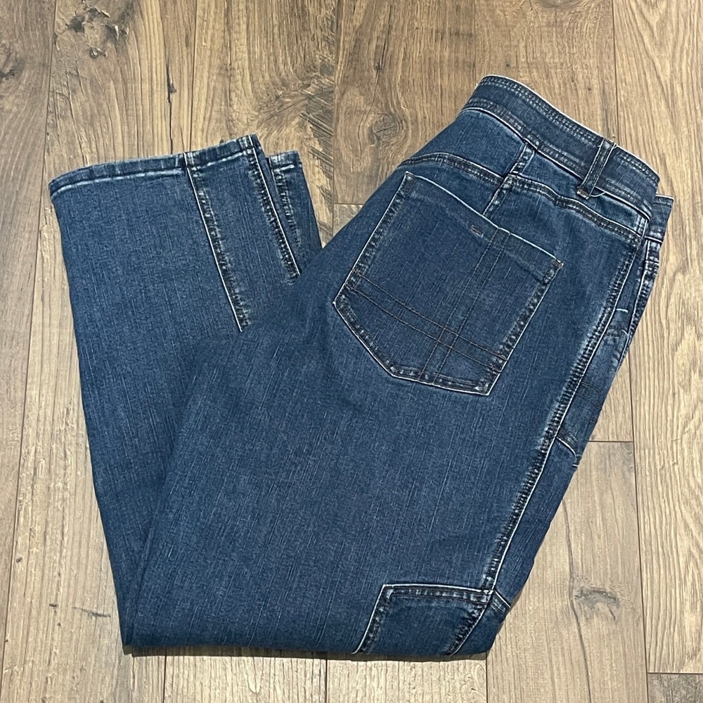 Democracy Ab technology Straight Leg Utility Jeans Medium Wash Blue Size 12